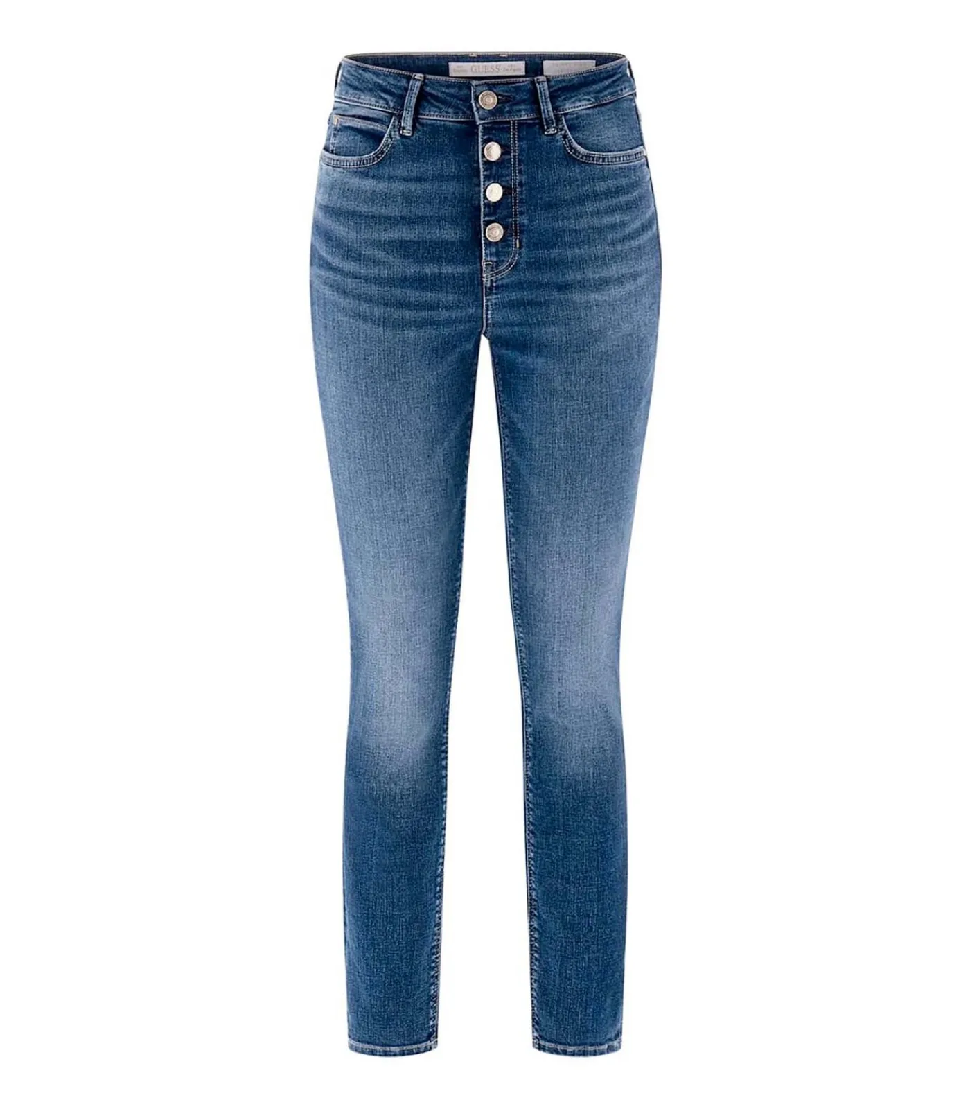 GUESS 1981 Exposed Button blue Sale