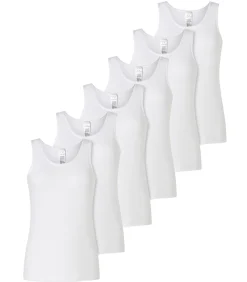 SCHIESSER 6 pack 95/5 Modern Cotton - onderhemd white Best