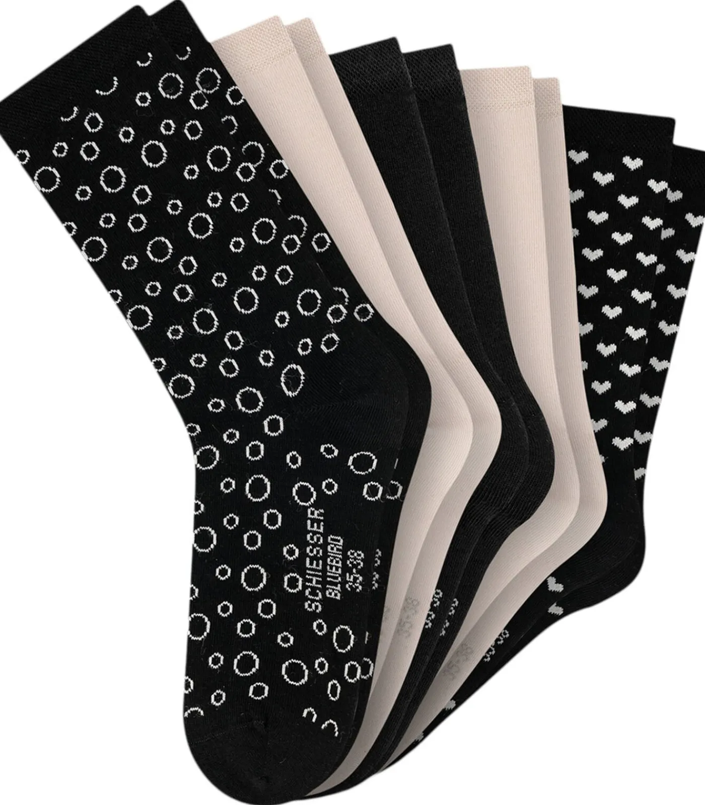 SCHIESSER 10 pack Bluebird - sokken brown Clearance