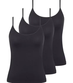 sloggi 3 pack GO Sense - spaghettitop black Outlet