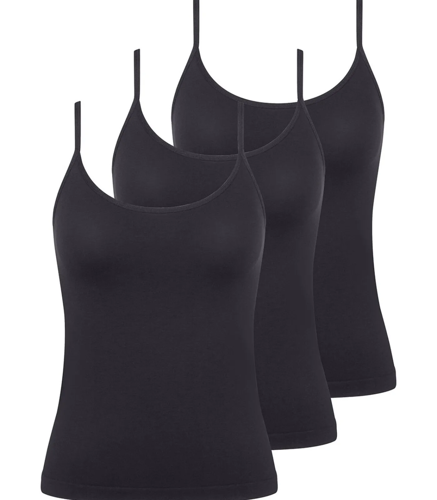 sloggi 3 pack GO Sense - spaghettitop black Outlet