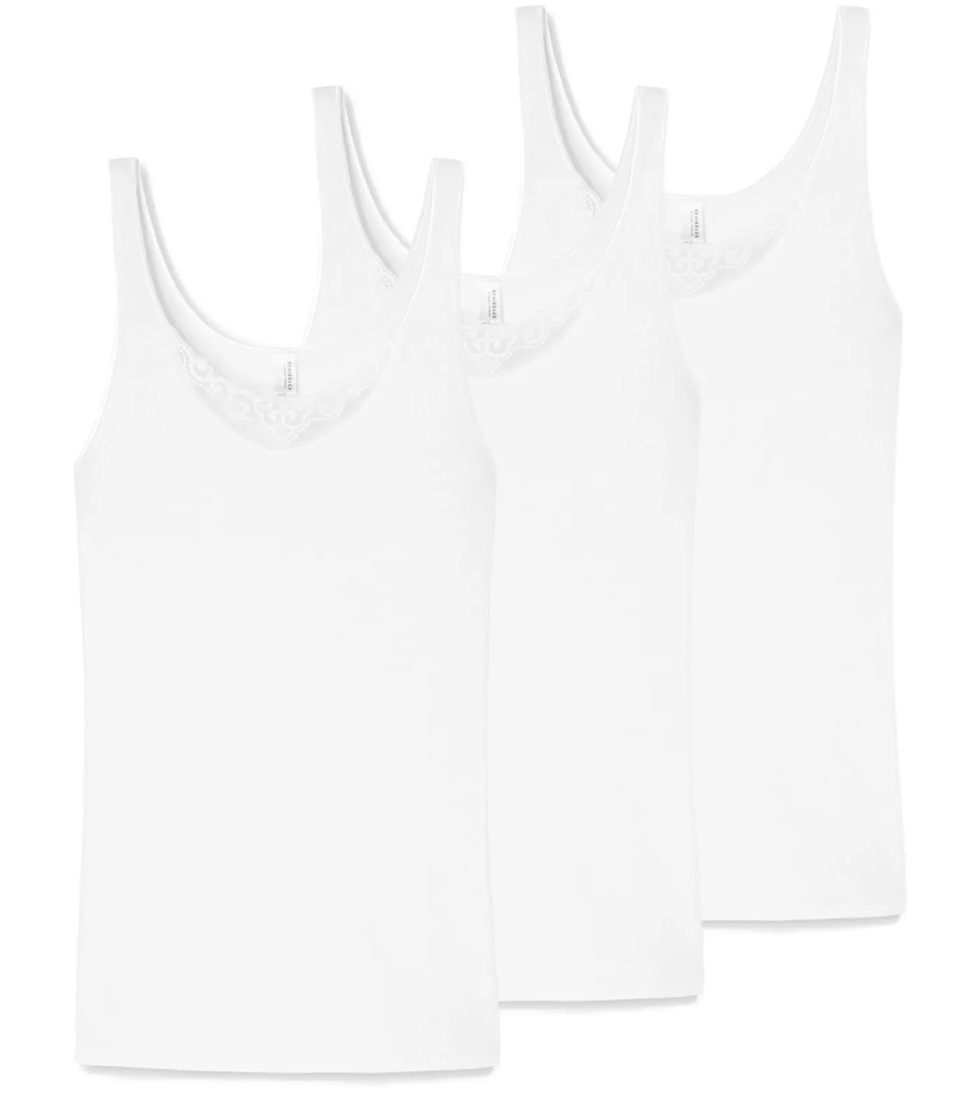 SCHIESSER 3 pack Hemdchenkonzept - onderhemd white New