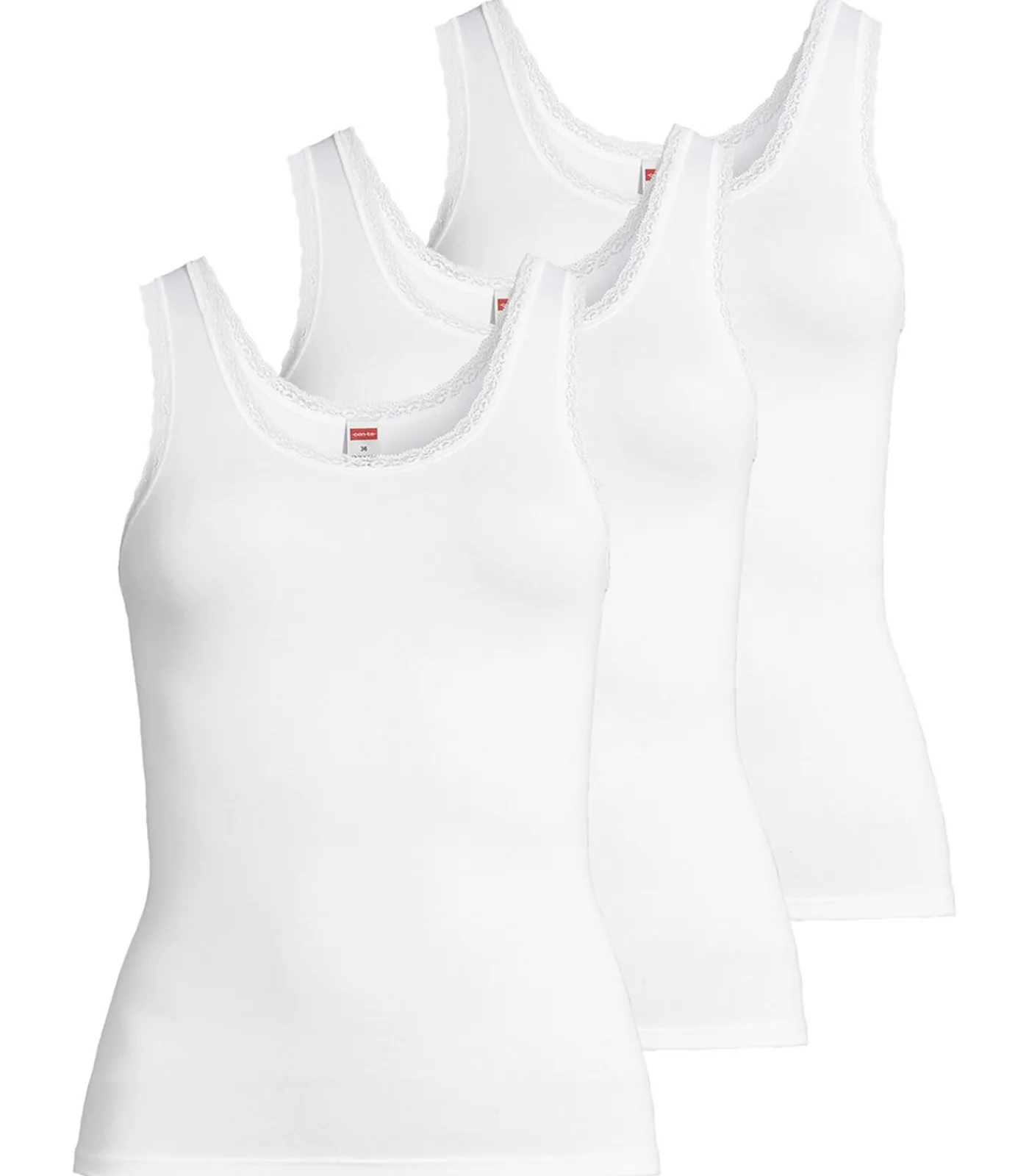 Conta 3 pack Modal - onderhemd white