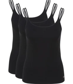 Speidel 3 pack Bambus - spaghetti topje black New