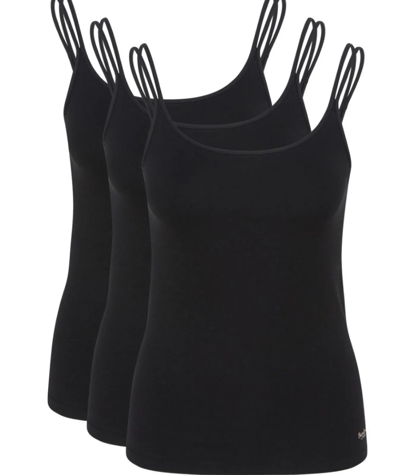 Speidel 3 pack Bambus - spaghetti topje black New