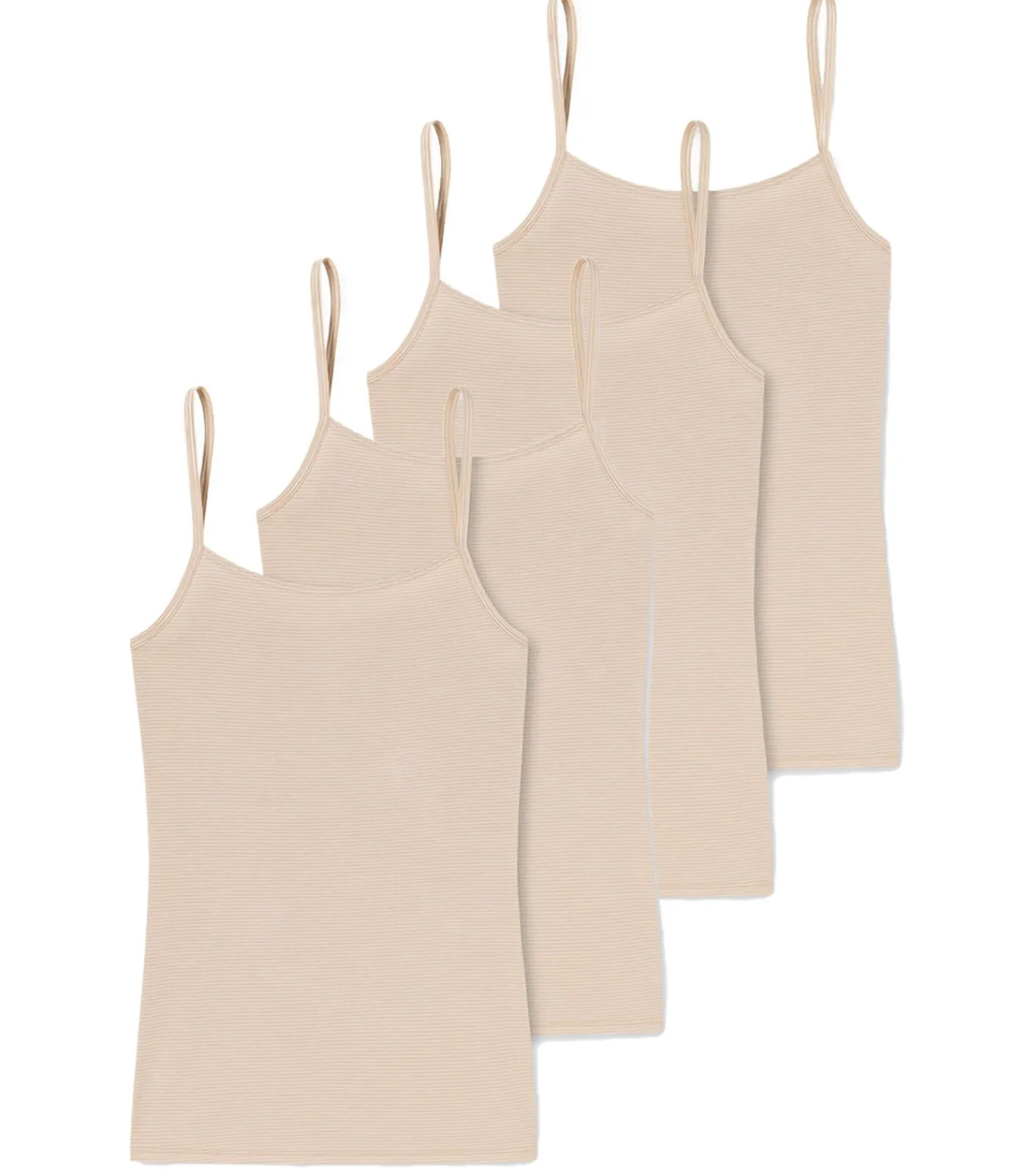 SCHIESSER 4 pack Modal Essentials - spaghettitopje lightBeige Clearance