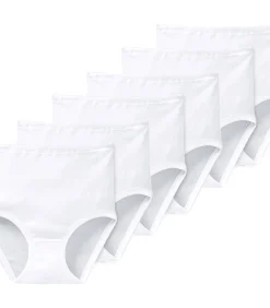 SCHIESSER 6 pack Original Classics fijnrib - tailleslip white Clearance