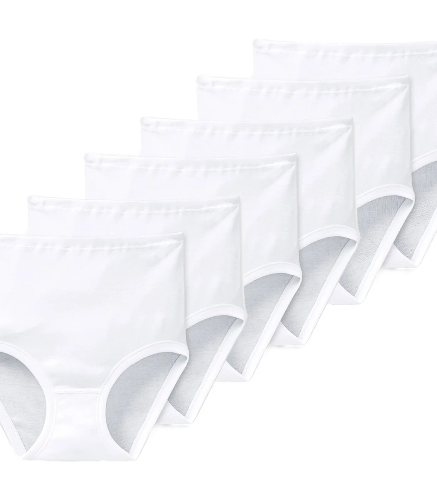 SCHIESSER 6 pack Original Classics fijnrib - tailleslip white Clearance