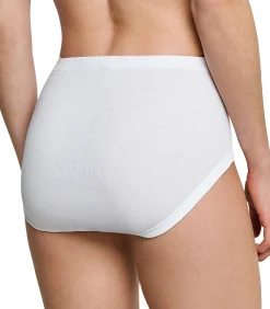 SCHIESSER 6 pack Original Classics fijnrib - tailleslip white Clearance