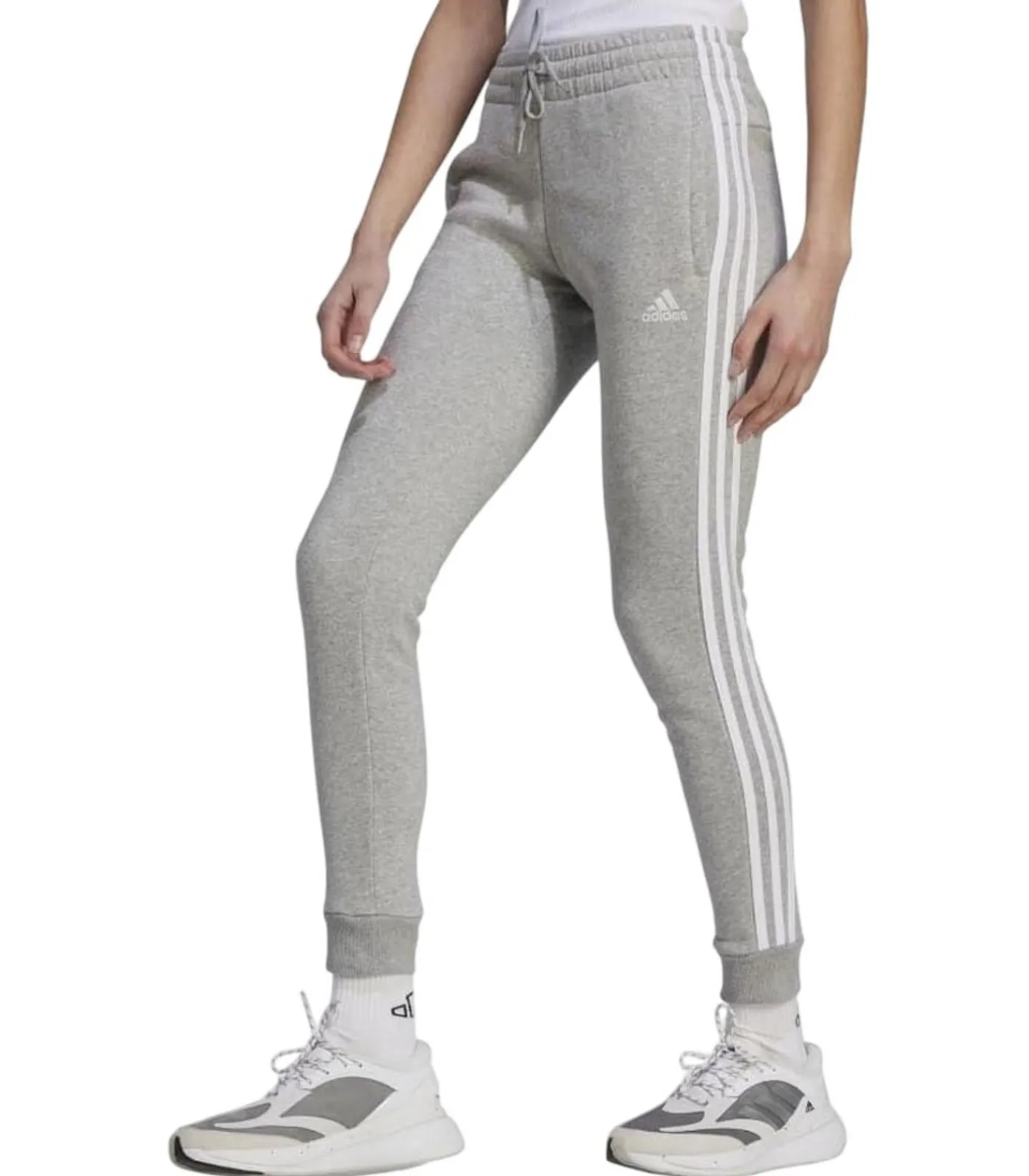 Adidas 3 STRIPES - Joggingbroek - Grijs gray Clearance