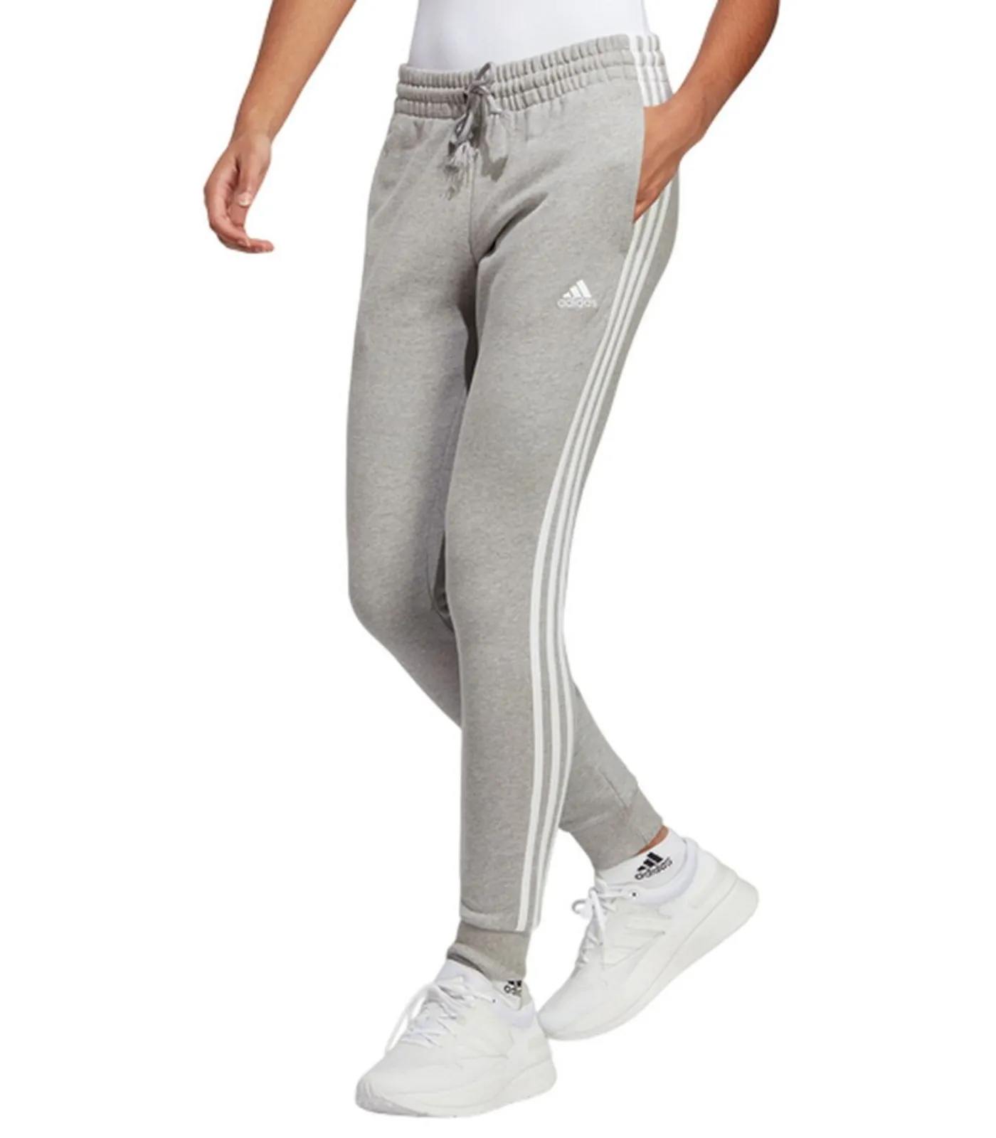 Adidas 3 STRIPES - Joggingbroek - Grijs gray New
