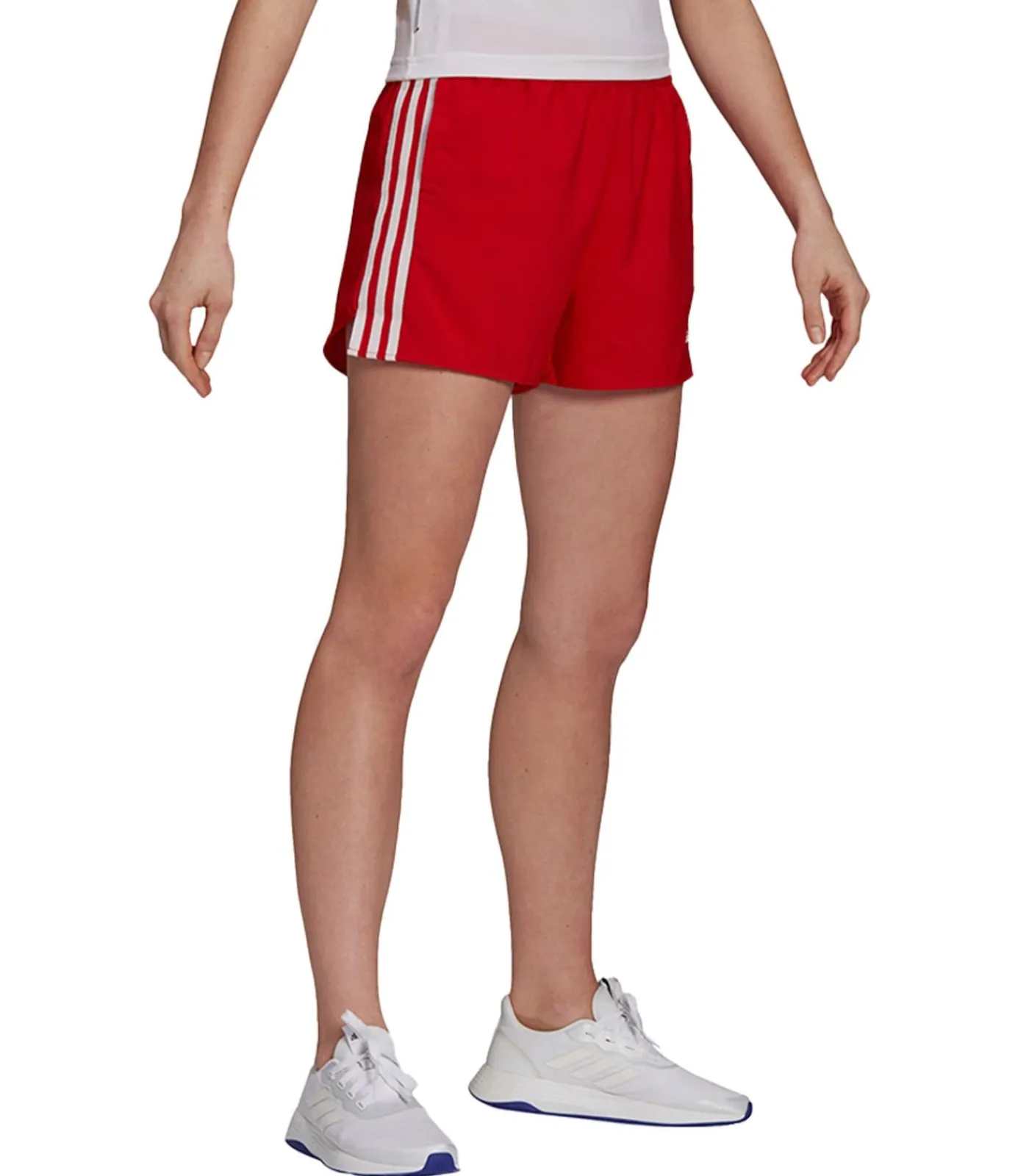 Adidas 3 STRIPES - Korte Broek - Rood red Clearance