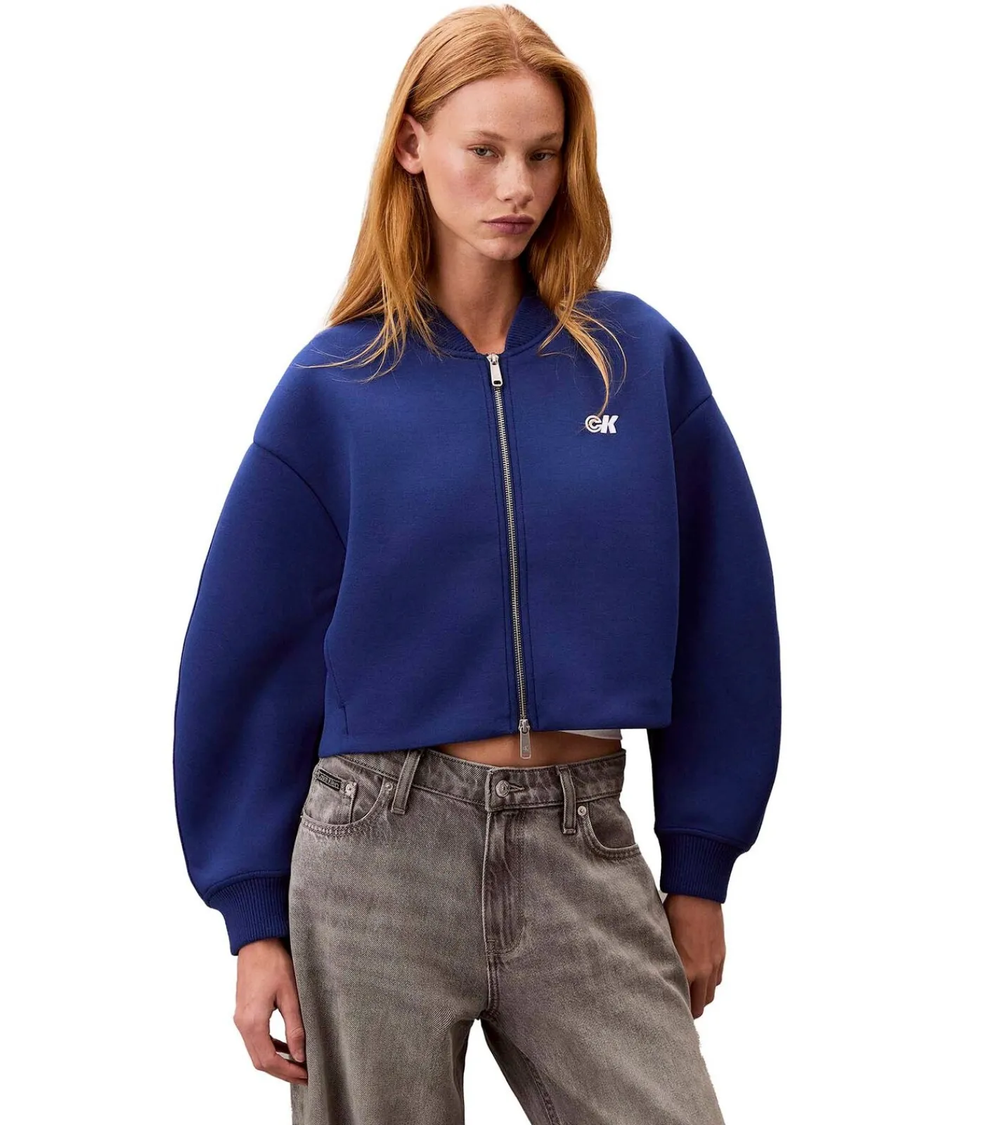 Calvin Klein Jeans A- Oversized Scuba Z blue Discount