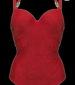 Marlies Dekkers acapulco plunge balconette badpak darkRed Hot