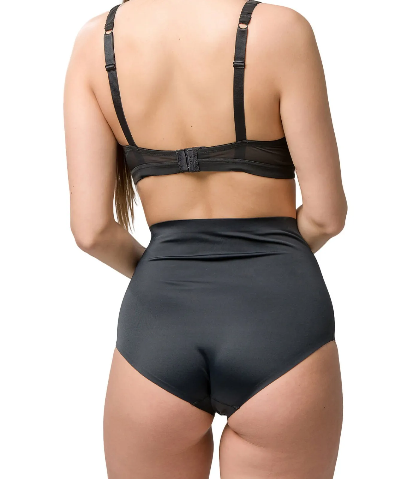 LUNA Afslankingsbroekje van microvezel met hoge taille 26 cm black Hot