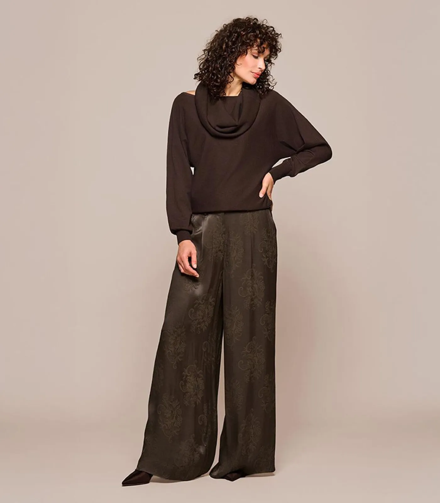 Mart Visser Angelina Trui Donkerbruin darkBrown Hot
