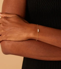 Lucardi Armband 14 Karaat Goud white Best