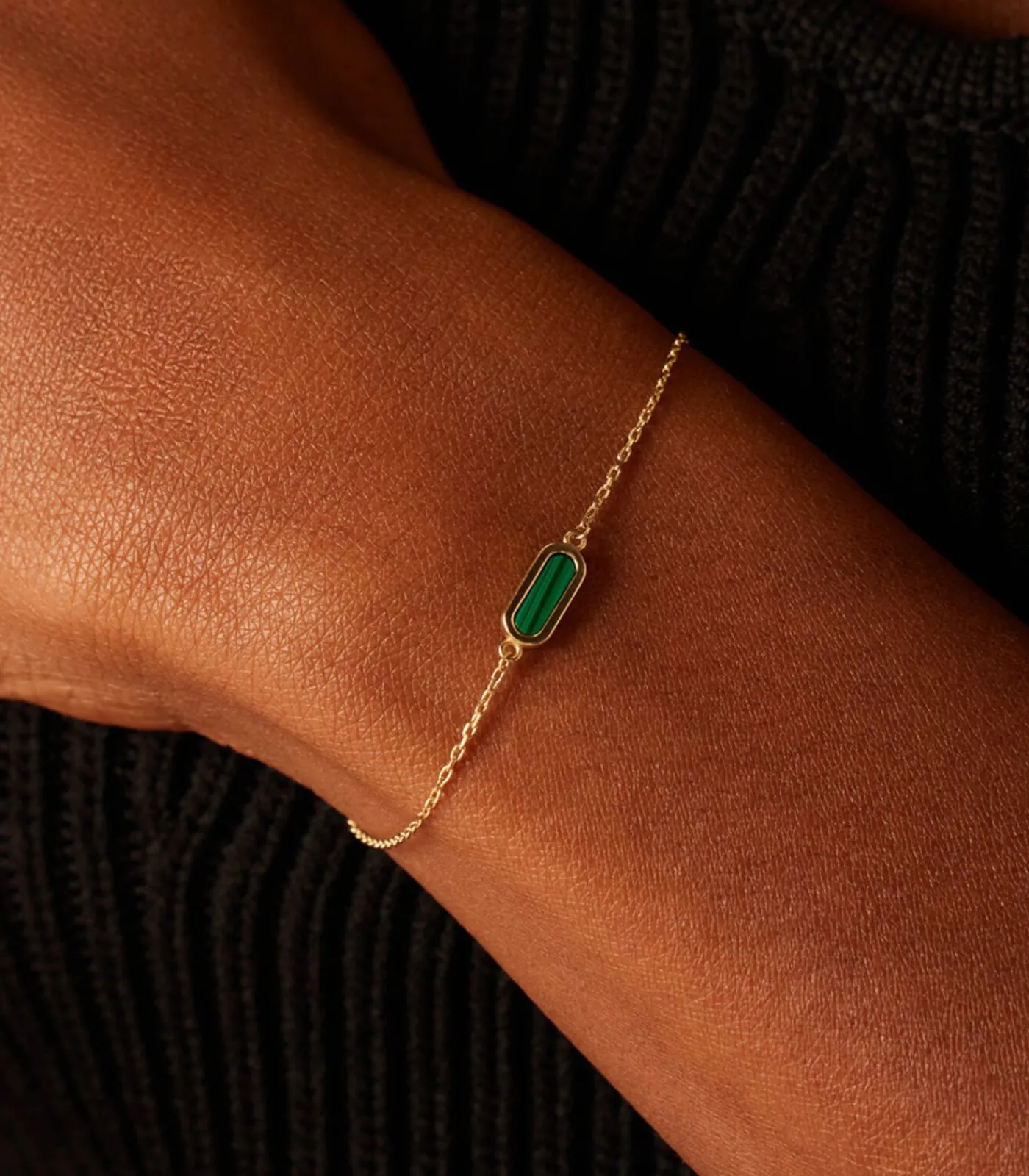 Lucardi Armband 14 Karaat Goud green Discount