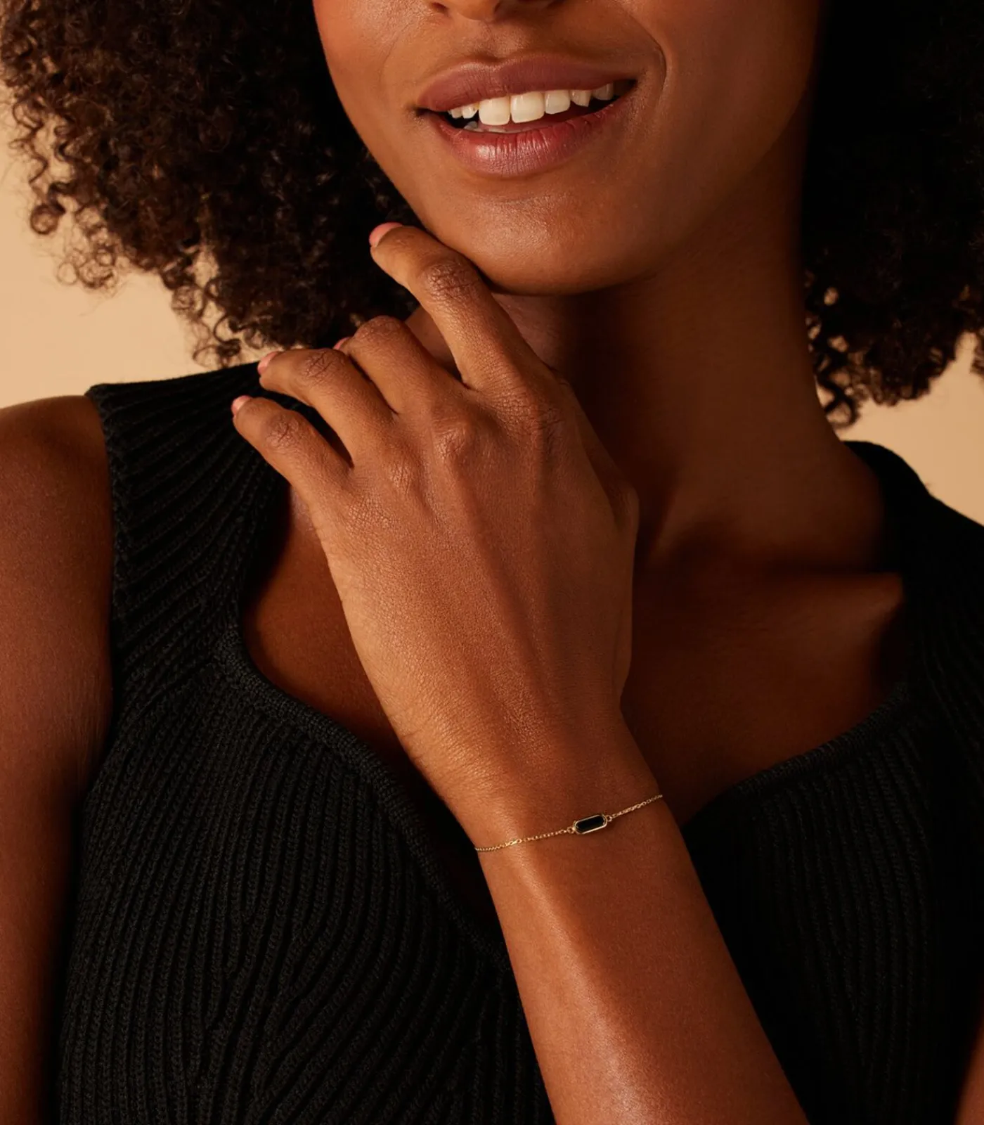 Lucardi Armband 14 Karaat Goud black Sale