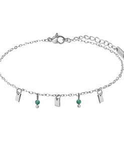 Lucardi Armband Staal 20 cm blue/silver Clearance
