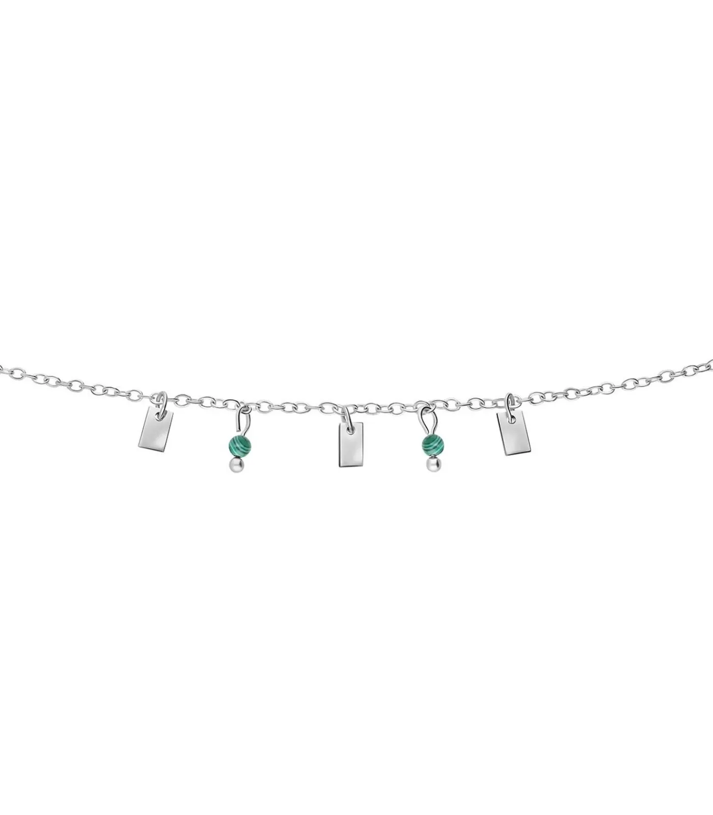 Lucardi Armband Staal 20 cm blue/silver Clearance