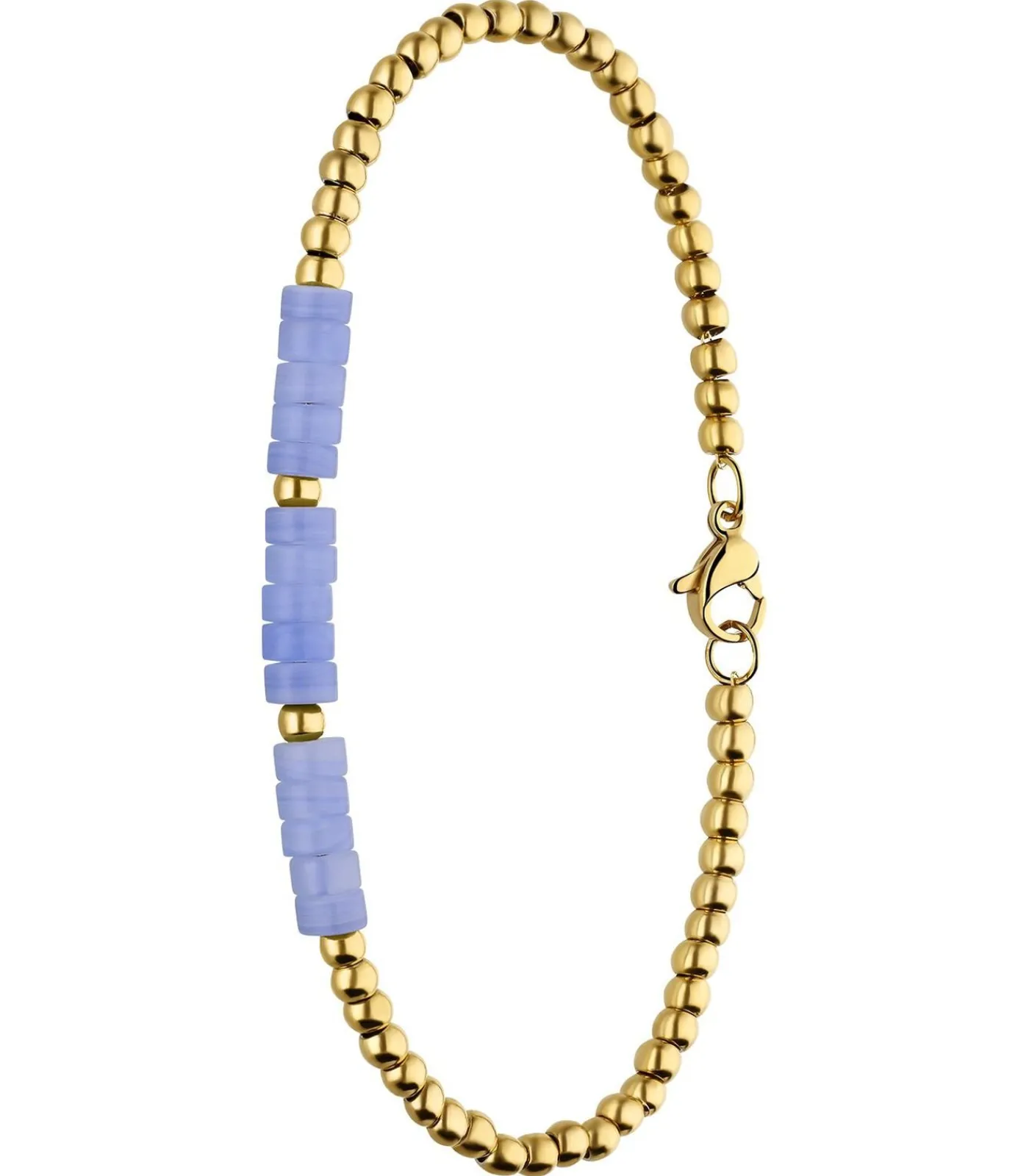 Lucardi Armband Staal 20 cm blue/gold Online
