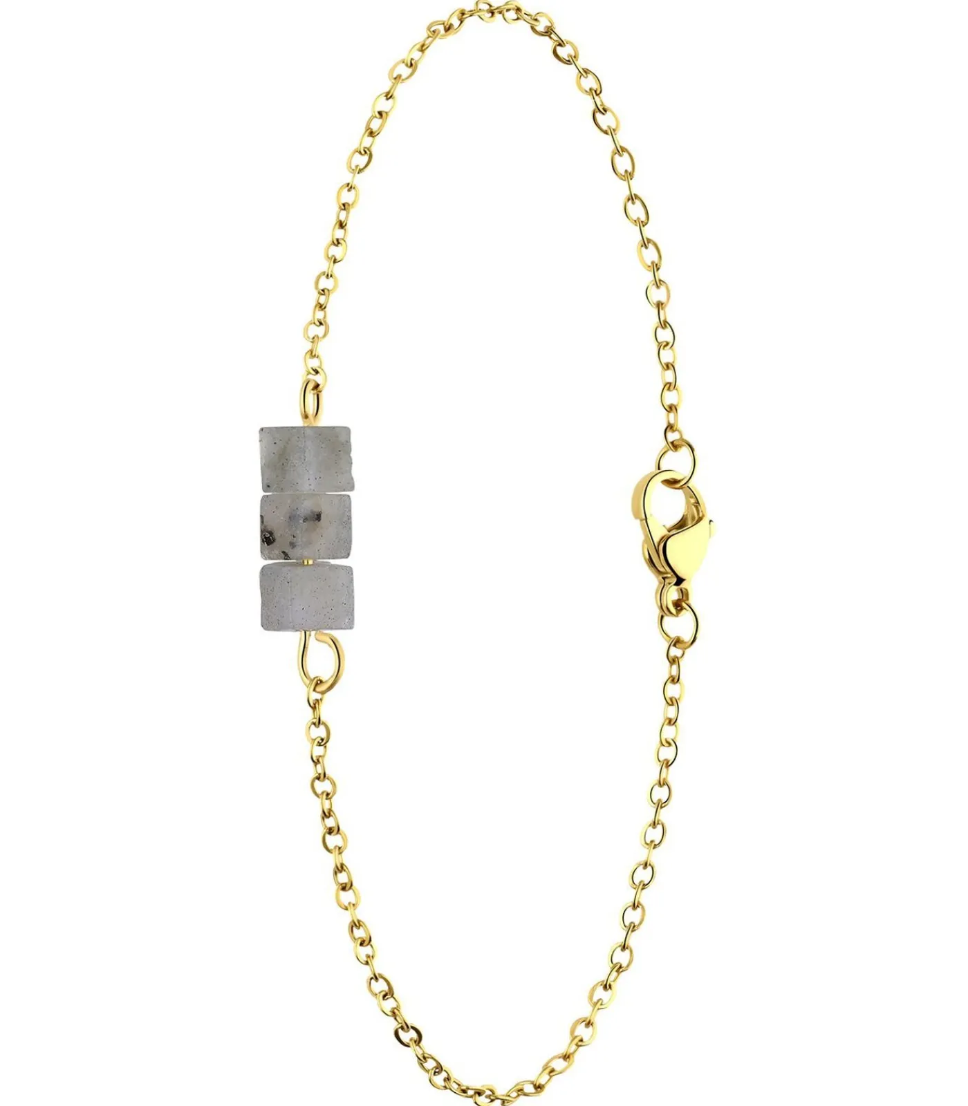 Lucardi Armband Staal 20 cm gold Outlet