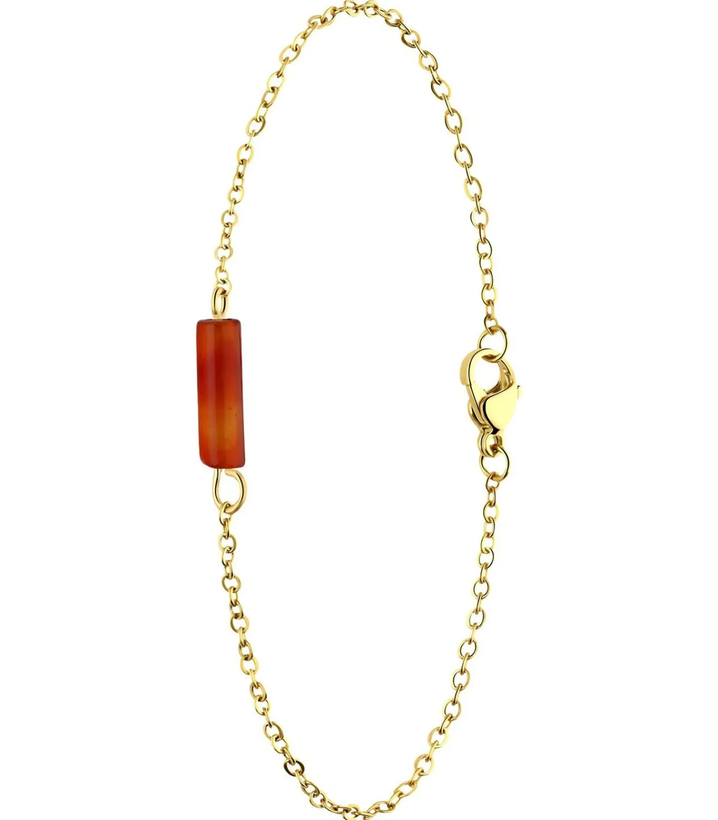 Lucardi Armband Staal 20 cm gold Online