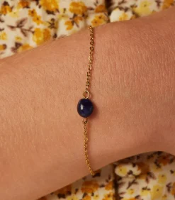 Lucardi Armband Staal 20 cm blue/gold Discount