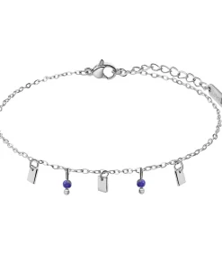 Lucardi Armband Staal 20 cm blue/silver Discount