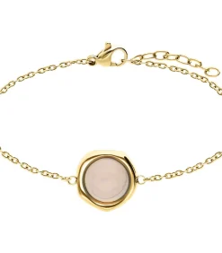Lucardi Armband Staal 19 cm - Goudkleurig offWhite Online