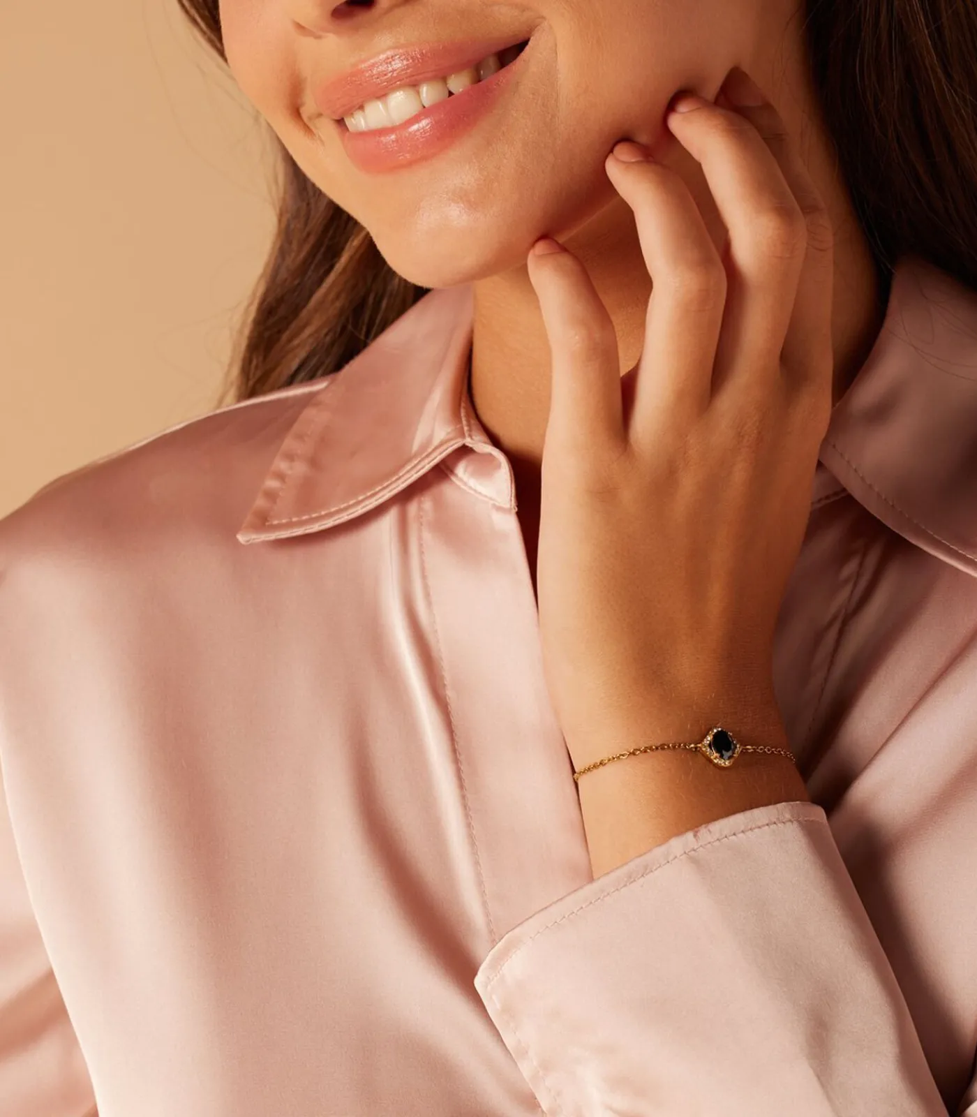 Lucardi Armband Staal 19 cm - Goudkleurig gold Hot