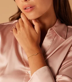 Lucardi Armband Staal 19 cm - Goudkleurig gold Discount
