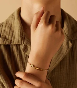 Lucardi Armband Staal 15 cm - Zilverkleurig gold Outlet
