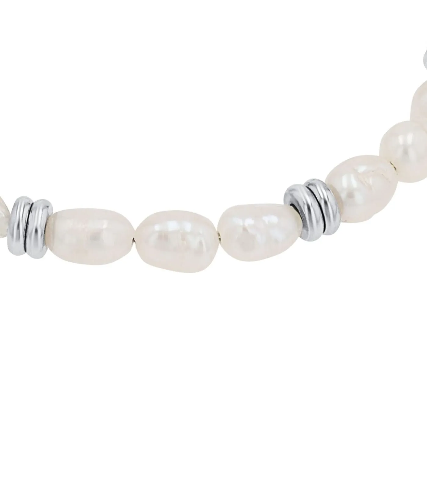 s.Oliver Armband voor dames, roestvrij staal, gekweekte zoetwaterparel silver Sale