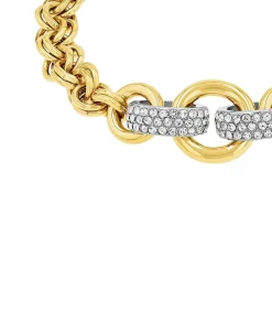 JOOP! Armband voor dames, roestvrij staal, zirkonia synth. gold Outlet