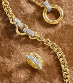 JOOP! Armband voor dames, roestvrij staal, zirkonia synth. gold Outlet