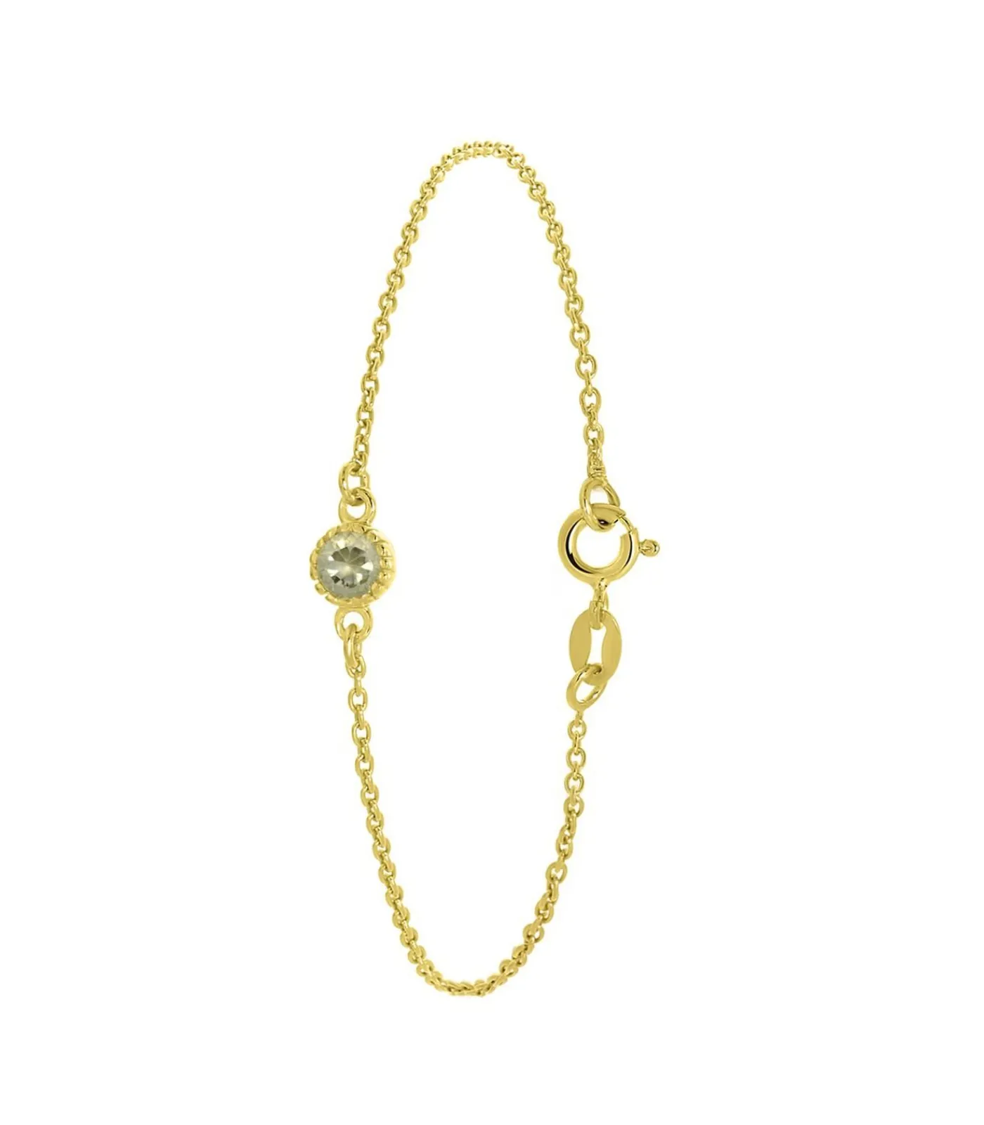 Lucardi Armband Zilver 19 cm - Goudkleurig gold Best