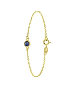 Lucardi Armband Zilver 19 cm - Goudkleurig gold