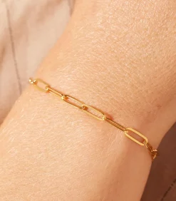 Lucardi Armband Zilver 19 cm - Goudkleurig gold Sale