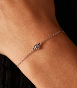 Lucardi Armband Zilver 19 cm - Goudkleurig silver Best