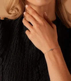 Lucardi Armband Zilver 19 cm - Goudkleurig silver Best