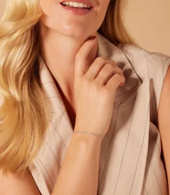 Lucardi Armband Zilver 19 cm - Goudkleurig silver Sale