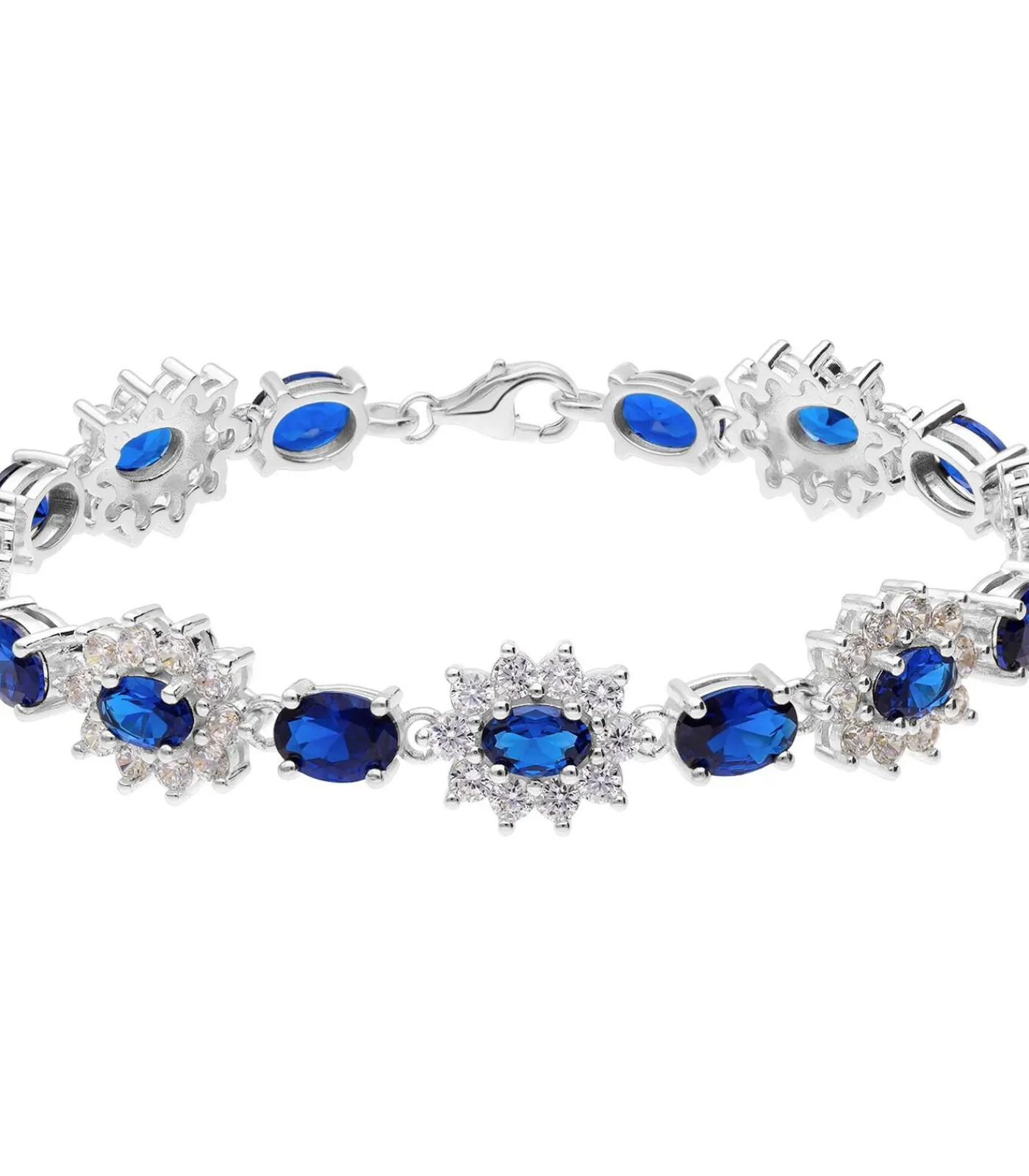 Lucardi Armband Zilver 17.50 cm - Goudkleurig silver