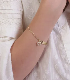 Lucardi Armband Zilver goudkleurig gold Hot