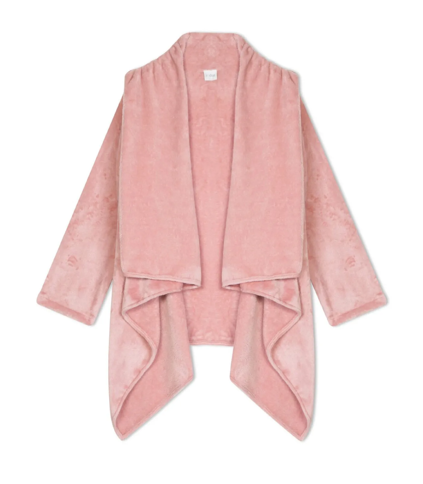 LE CHAT Asymmetrische jas van flanellen pluche ESSENTIEL 179 pink Sale