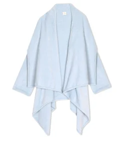 LE CHAT Asymmetrische jas van flanellen pluche ESSENTIEL 179 blue Best