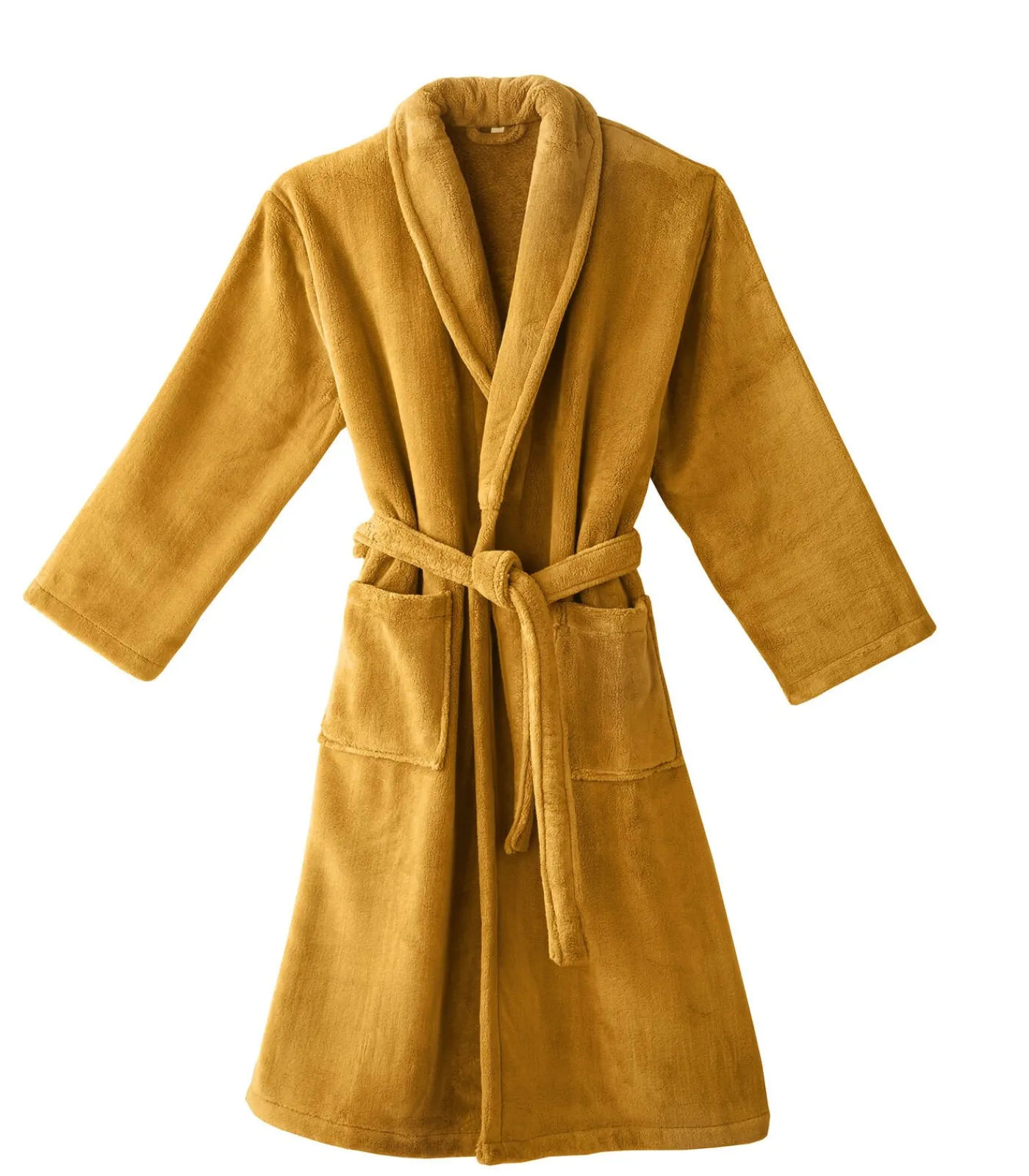 Blanc des Vosges ATHENA Curry - Badjas unisex microvezel ochreYellow Sale