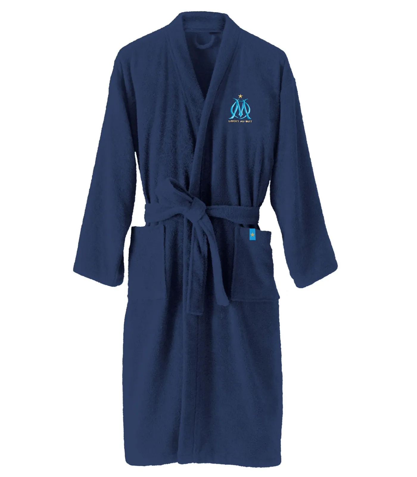 Matt & Rose Badjas 100% katoen, OM RUBAN blue Hot