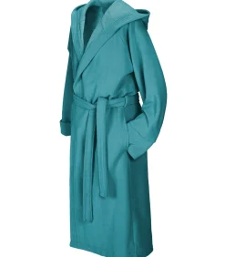 Mood!t Badjas Reese, Artic Blauw - M - Unisex - Katoen/Polyester blue Hot